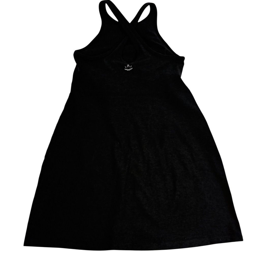 Beyond Yoga Active Dress Women M Dark Gray Crisscross Back Halter Keyhole